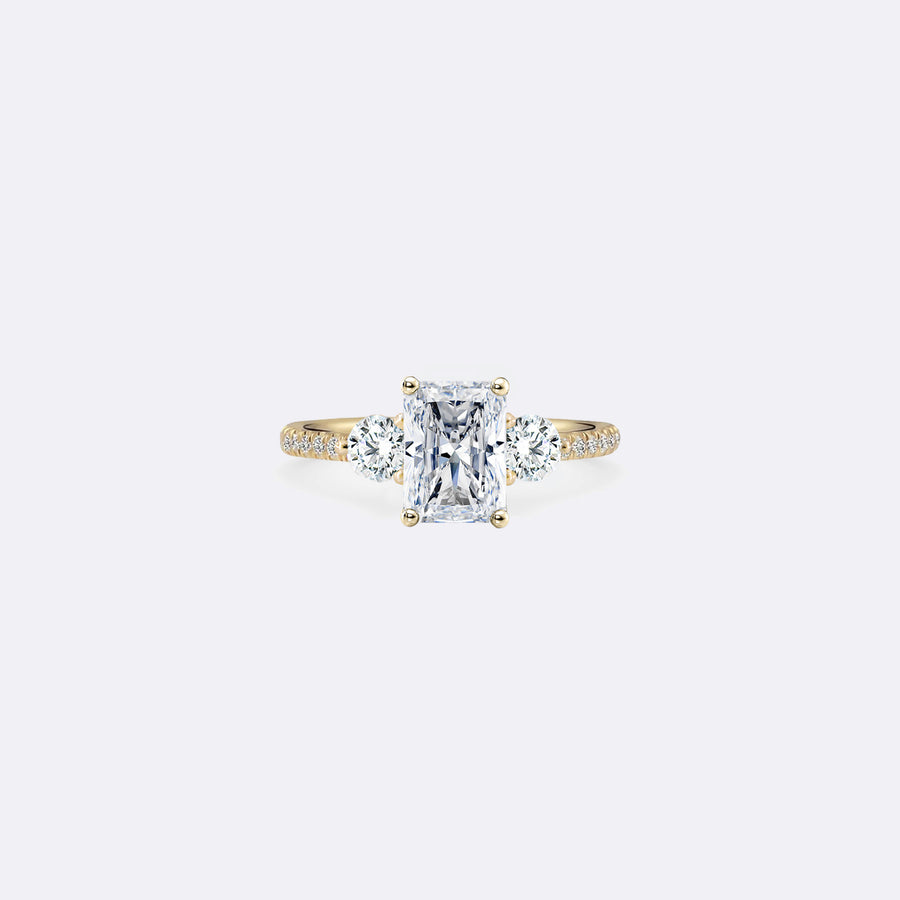 THREE STONE PAVÉ Ring