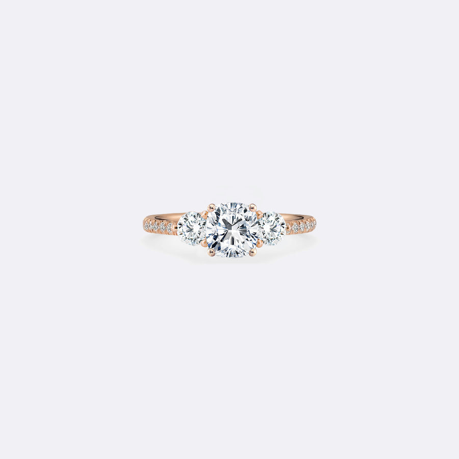 THREE STONE PAVÉ ring