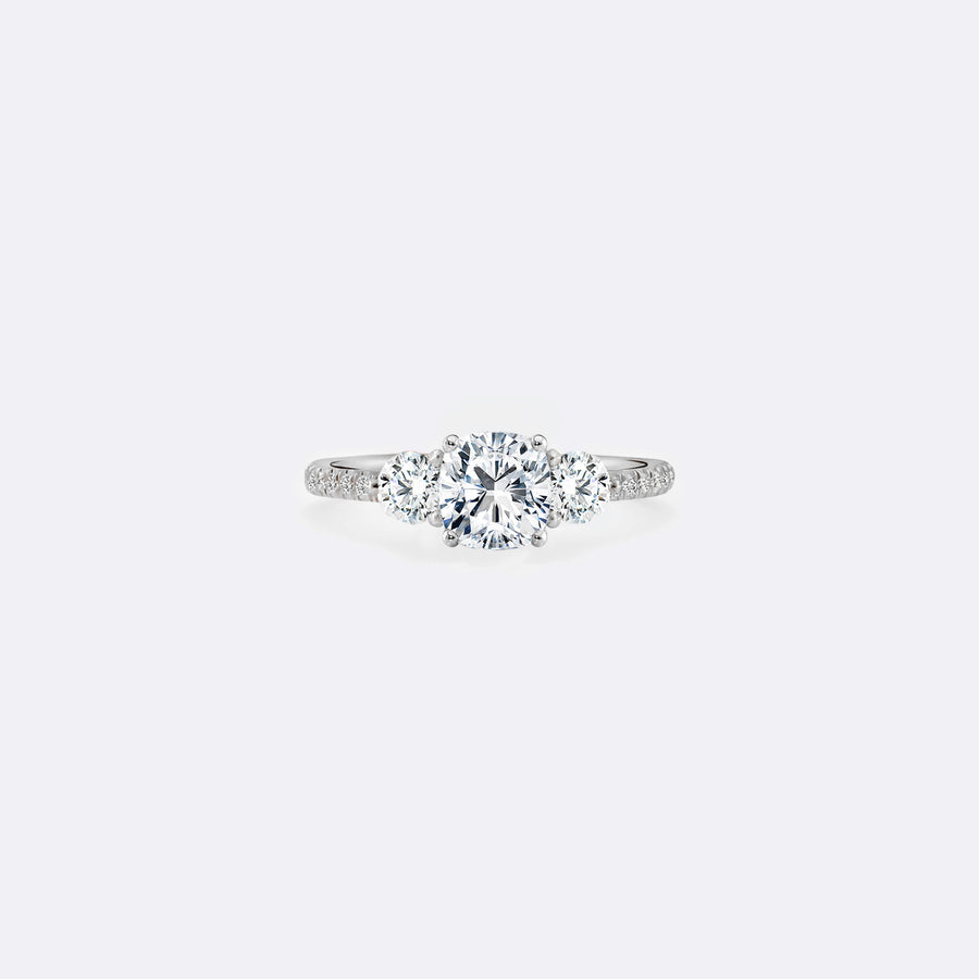 THREE STONE PAVÉ ring