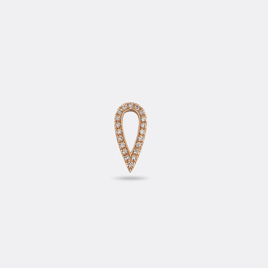 PAVÉ PEAR Charm